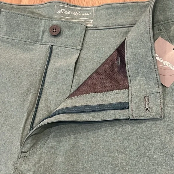 NWT Eddie Bauer Amphib Cargo Shorts Outdoor 38 Waist Athletic Hiking Blue - Picture 9 of 16